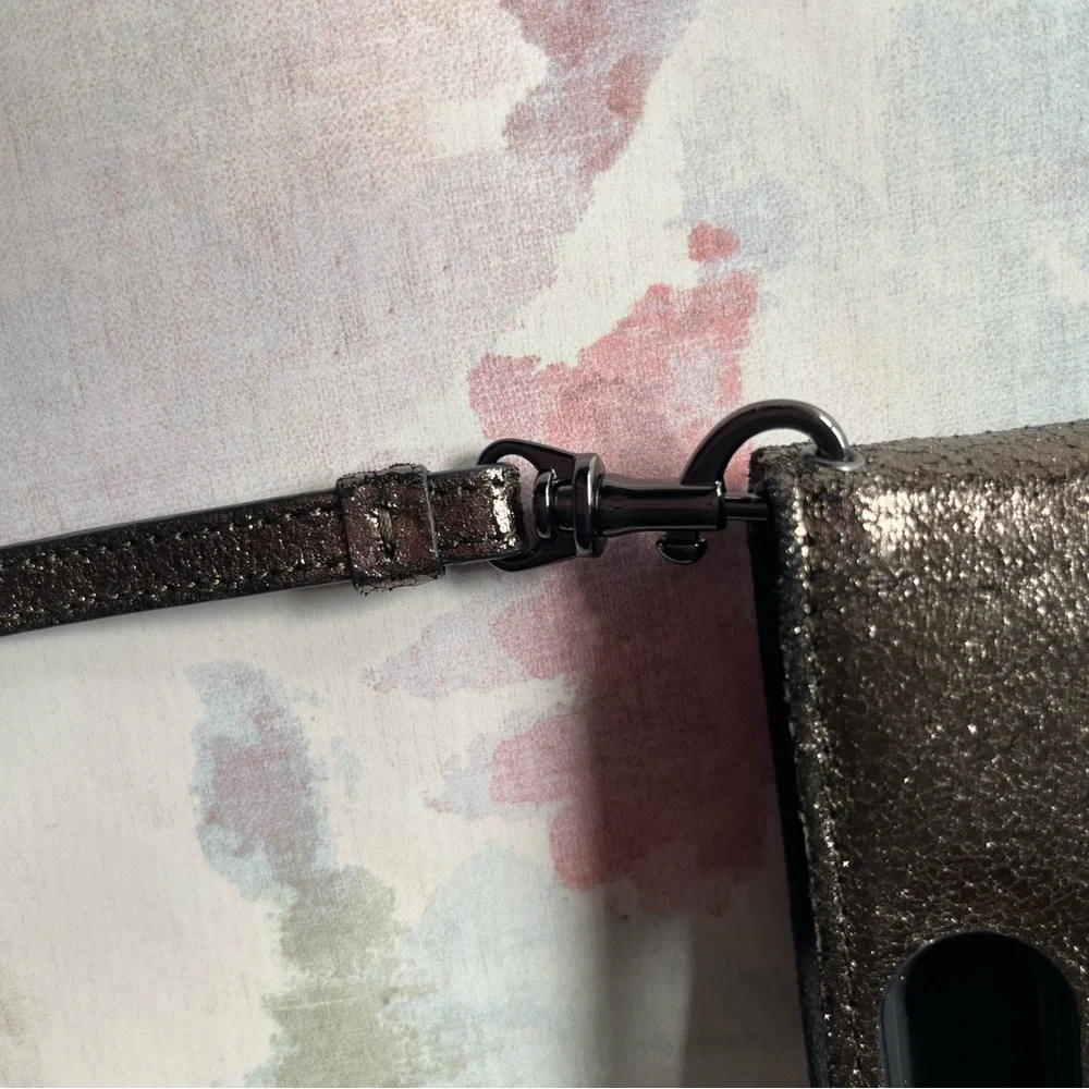 Rebecca Minkoff Black Phone Case Wallet Wristlet (Fits Vintage IPhone 7/8) - Picture 5 of 14
